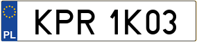 Trailer License Plate